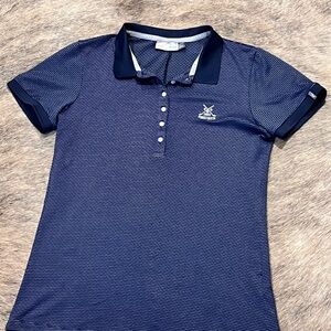 Prestwick Golf Polo – Medium | Navy Blue | Like New